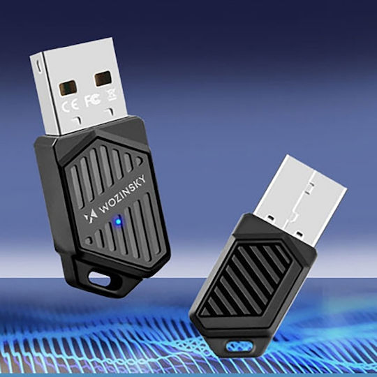 Wozinsky WAX-900 USB Network Adapter with Wireless Wi-Fi Connection 900Mbps