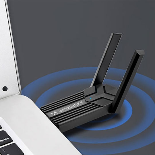Wozinsky WAX-1800 USB Network Adapter with Wireless Wi-Fi Connection 1800Mbps