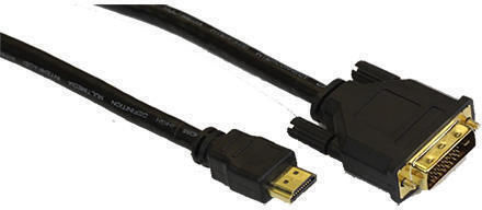 VCom Кабел DVI-D мъжки - HDMI мъжки 1.8м Черен (CG481G-1.8)