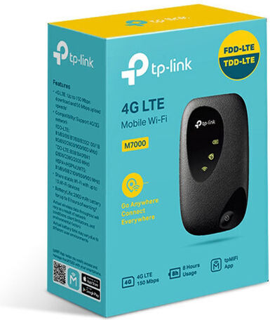 TP-LINK M7200 v3.20 Drahtlos 4G Tragbarer Hotspot Wi‑Fi 4