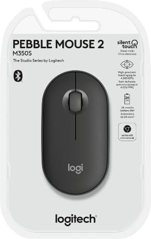 Logitech Pebble M350s Ασύρματο Bluetooth Ποντίκι Graphite