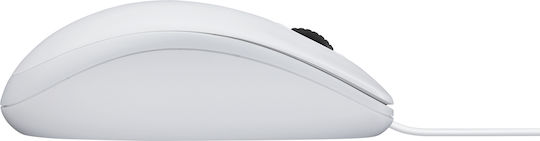 Logitech B100 С кабел Мишка Бял