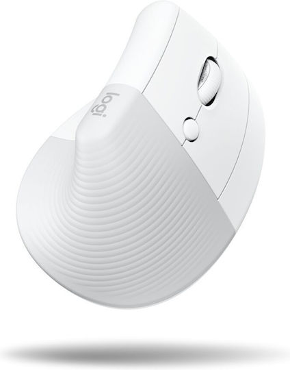 Logitech Lift Безжичен Ергономичен Vertical Мишка Бял