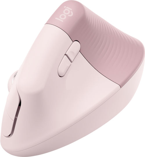 Logitech Lift Ασύρματο Εργονομικό Vertical Ποντίκι Ροζ