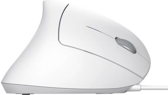Trust Verto Ergonomic Wired Vertical Mouse White