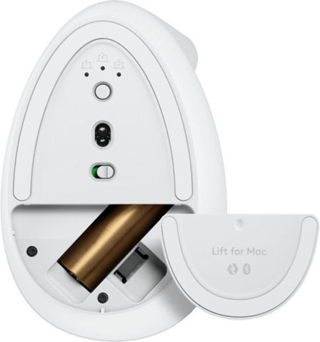 Logitech Lift for Mac Wireless Ergonomic Vertical Mouse White