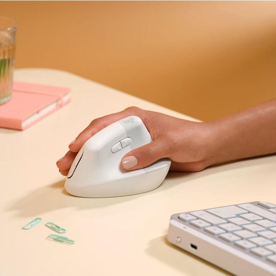 Logitech Lift for Mac Wireless Ergonomic Vertical Mouse White