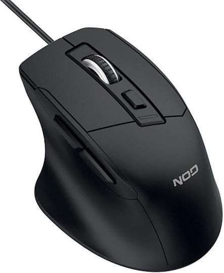 NOD 141-0240 Wired Ergonomic Mouse Black