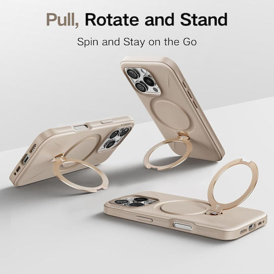 Θήκη Torras Ostand Spin Fusion Magsafe Kickstand Desert Gold Iphone 16 Pro Max