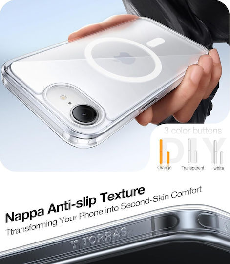 Torras Diamond-mag Back Cover Silicon Transparent (iPhone 17e / 16e)