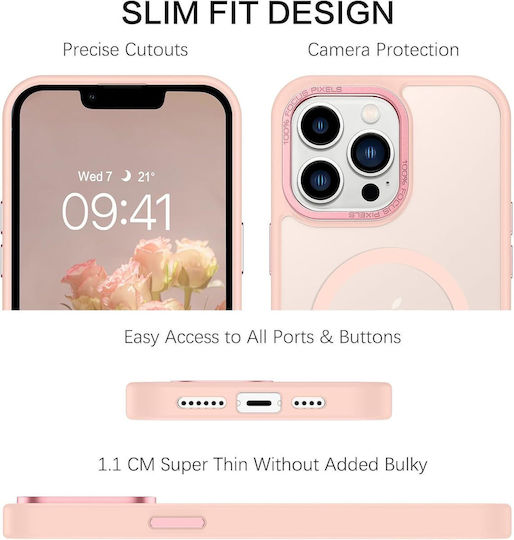 Orso Back Cover Plastic / Silicone Pink (iPhone 13 Pro Max)