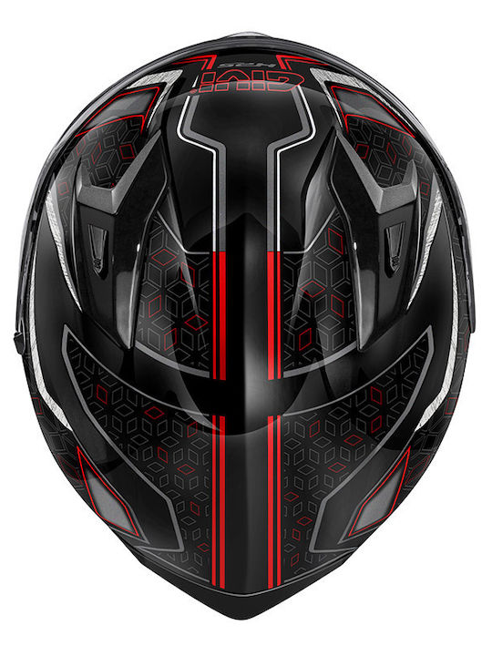 Givi H50.8 Mystical Black/Titanium/Red Motorcycle Helmet Full Face ECE 22.06