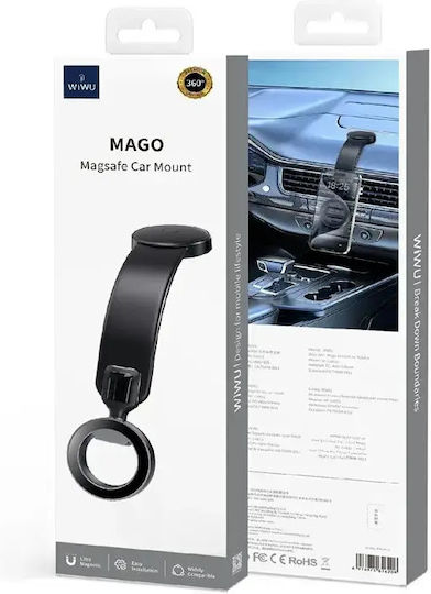 Wiwu Поставка за Мобилен Телефон за Кола с магнит MagSafe Черна
