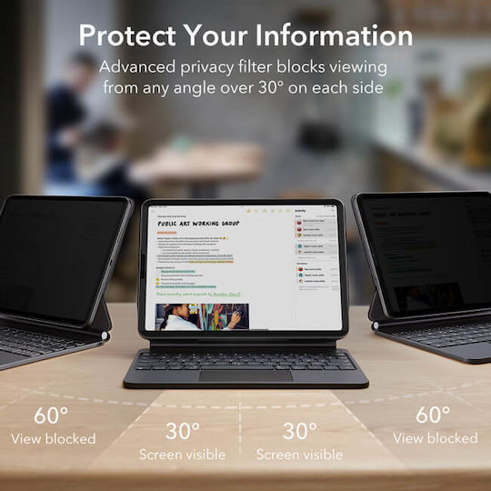 ESR Magnetic Privatsphäre Displayschutzfolie (iPad Air 13" 2025)