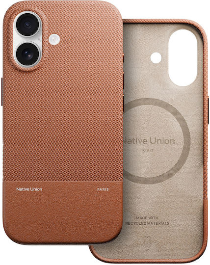 Native Union Back Cover Piele 1mm Maro (iPhone 17)