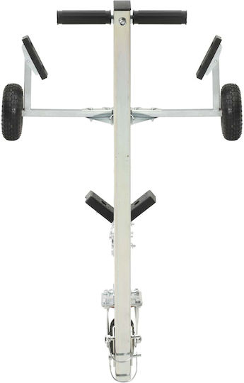 Vidaxl Adjustable Boat Trailer Pneumatic Tires Silver