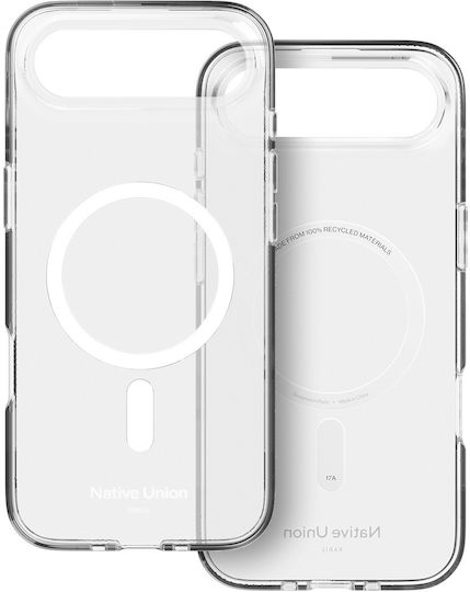 Native Union Umschlag Rückseite Silikon Transparent (iPhone Air)