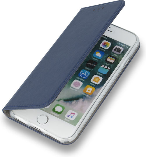 Smart Book Δερμάτινο / Σιλικόνης Navy Μπλε (Oppo Reno 14)