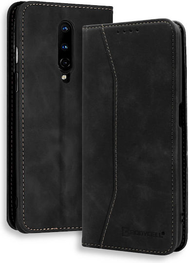 Bodycell Книга Изкуствена кожа Черен (OnePlus 8)