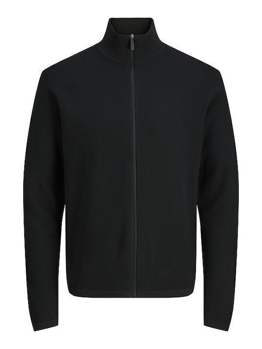 Herren Strickjacke Black