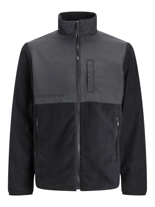 Men's Fleece Cardigan Black