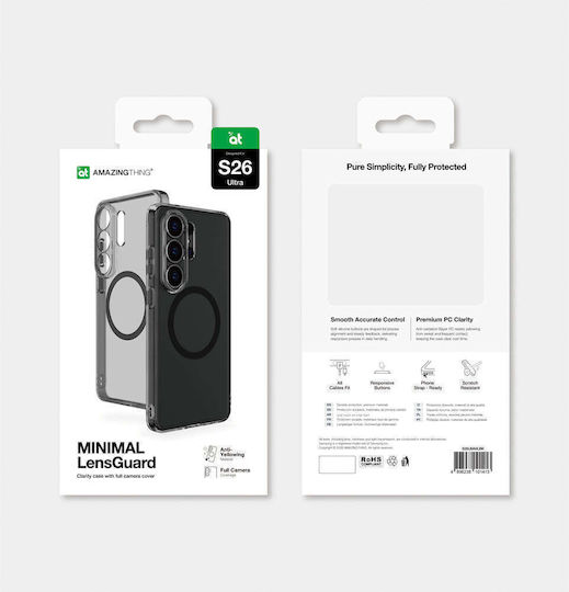 AmazingThing Minimal Mag Back Cover Σιλικόνης Μαύρο (Galaxy S26 Ultra)