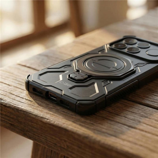 Tech-Protect Umschlag Rückseite Metallisch Schwarz (Xiaomi 15T)