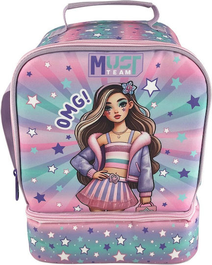 Must Team Schulische Isolierte Kinder Lunchtasche Umhängetasche 7lt Fashion Girl 22x16x28cm