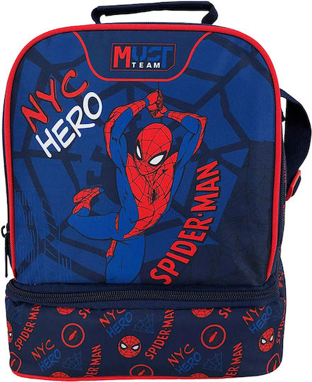 Must Team Hero Geantă Izotermică de Prânz Școlară 7l Spiderman 22x16x28cm