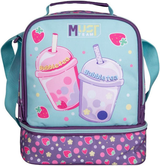 Must Team Schulische Isolierte Kinder Lunchtasche 7l Flieder 22x16x28cm