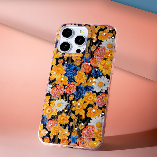 TelForceOne Glow Glam Back Cover Σιλικόνης 2mm Πορτοκαλί (Moto G56)