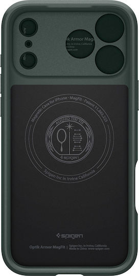 Spigen Optik Armor Umschlag Rückseite Silikon / Kunststoff 2mm Grünes (iPhone 17 Pro Max)