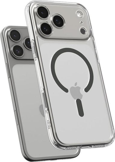 Spigen Ultra Hybrid MagFit Back Cover Πλαστικό / Σιλικόνης Clear Graphite (iPhone 17 Pro)