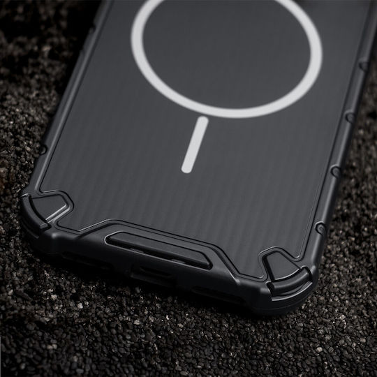 Defender 2in1 Магнитен Калъф За iPhone 14 6 1 Черен