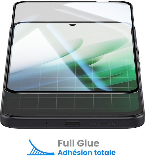 Avizar Screen Protector Xiaomi Redmi 15 Full Glue Bevelled Tempered Glass Black Transparent
