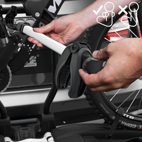 Thule Easyfold Xt Bază Bară de remorcare pentru mașină pentru 2 biciclete