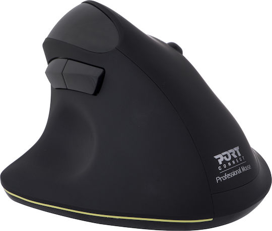 Port Designs 900706-BT Kabelloses Ergonomisches Bluetooth Mäuse Schwarz