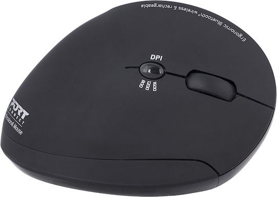 Port Designs 900706-BT Kabelloses Ergonomisches Bluetooth Mäuse Schwarz