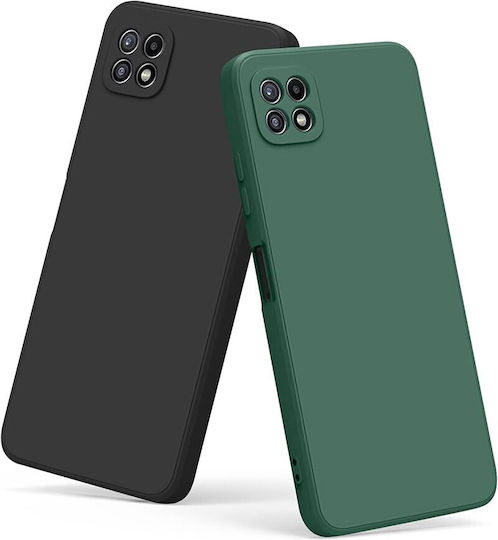 Nemo Matt Soft Back Cover Silicon Verde închis (Galaxy A22 5G)