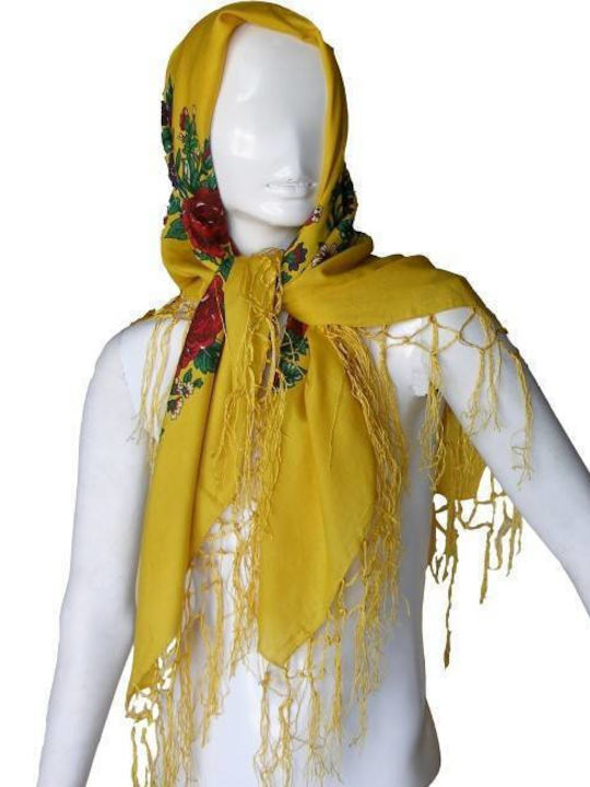 Traditional Kids Costume with 2 Rows Necklace Yellow with Fringe Traditional Kids Costume with 2 Rows Necklace Yellow with Fringe