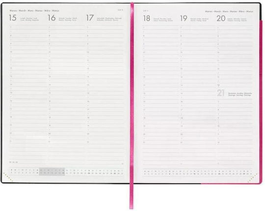 Legami Milano Weekly Agenda 2027 Fuchsia 19.5x26.5cm