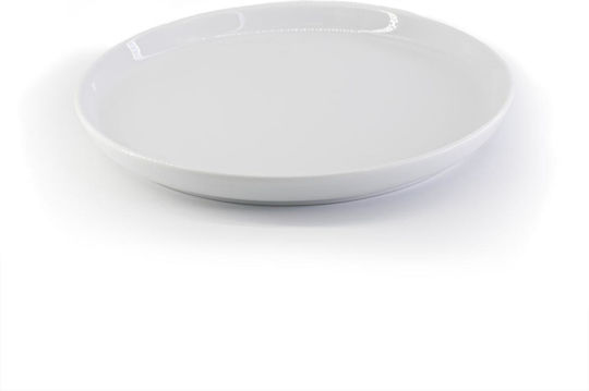 Duka Duka Servierplatte für Wüste aus Porzellan Weiß mit Durchmesser 22cm