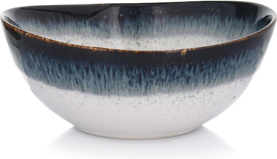 Duka Round White Porcelain Serving Bowl