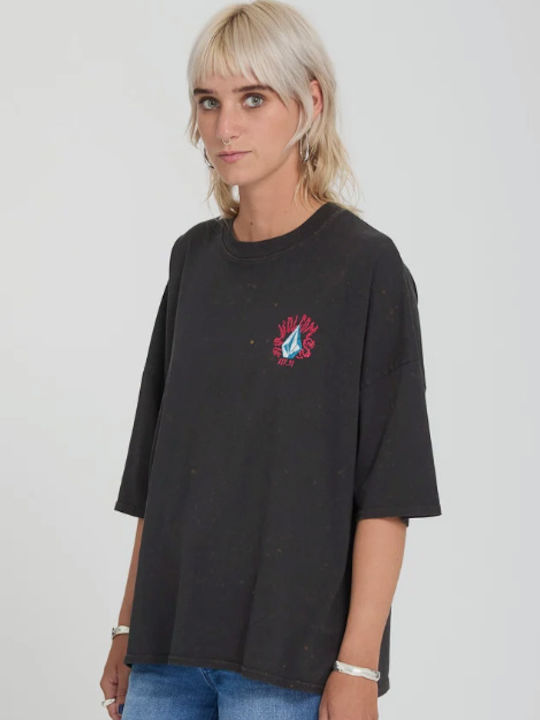 Voltrip Women's T-shirt Vintage Black