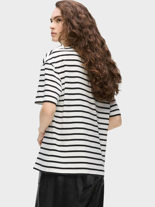 Ikon Choupette Women's Striped Black T-shirt