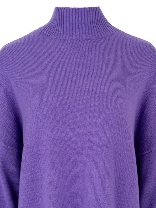 Γυναικείο Πουλόβερ Μάλλινο Ζιβάγκο Lilac