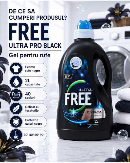 Detergent Lichid Pentru Spălarea Mâinilor Pentru Culori, Negru și Alb Rufe 2lt 40 Spălări