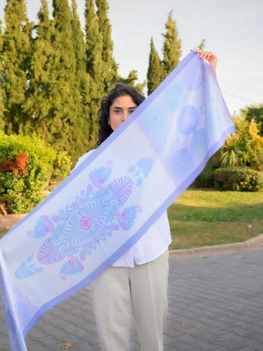 Kalfas Luxury Silk Ολομέταξο Γυναικείο Φουλάρι