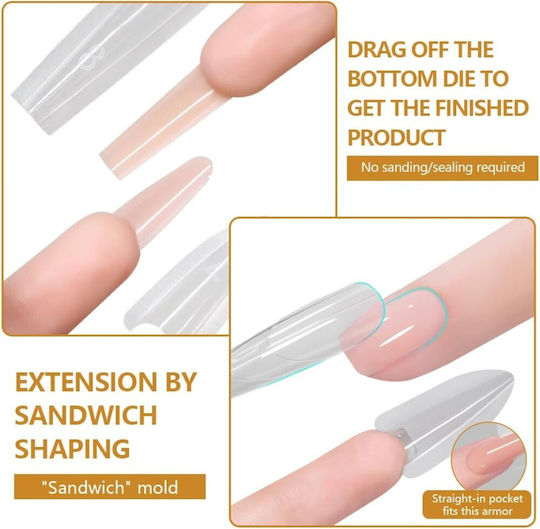 Nagelformen Dual Sandwich Mandel 240 Stück