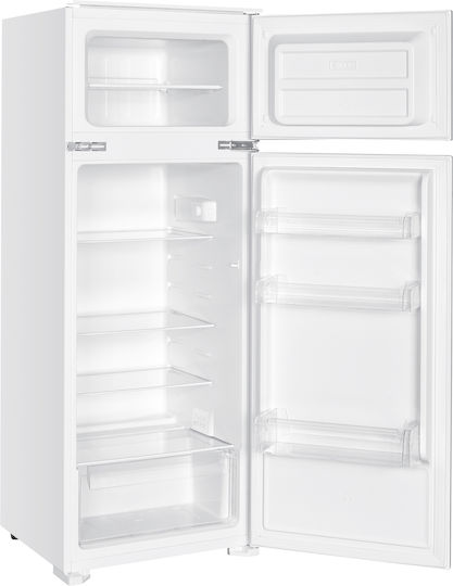 Crown Frigider Încorporabil Cu Ușă Dublă H145xL56xA55cm Alb CFE144BI